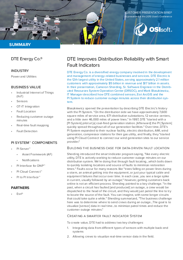 DTE Improves Distribution Reliability with Smart Fault Indicators
