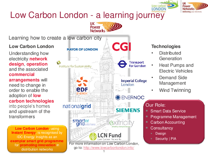Case Study – UKPN – Low Carbon London