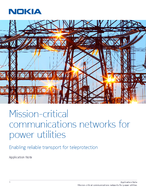 Mission-critical Communications Networks for Power Utilities