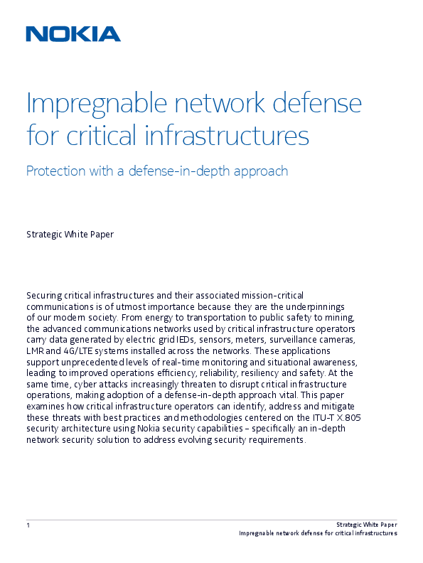 Impregnable Network Defense for Critical Infrastructures