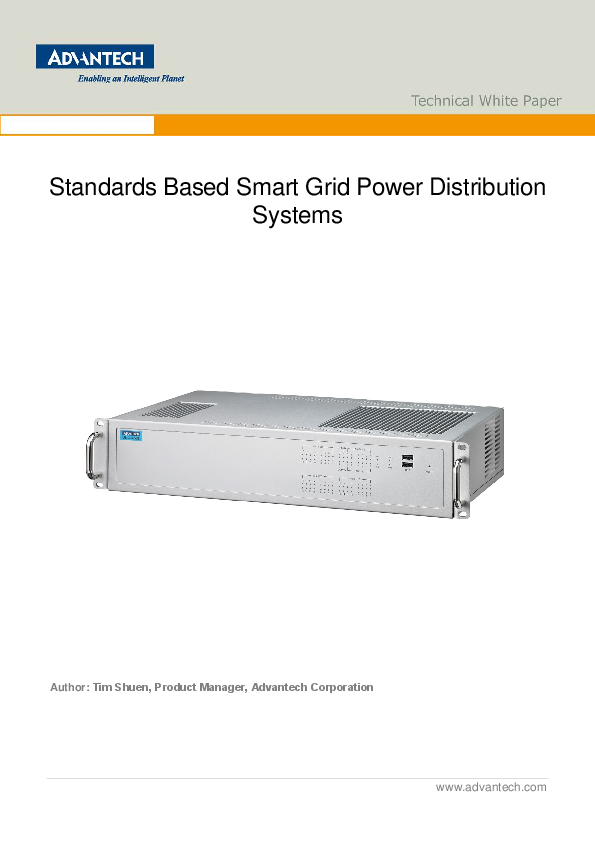 Standards Based Smart Grid Power Distribution Systems White Paper