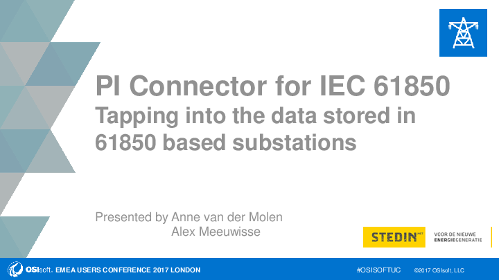 PI Connector for IEC 61850: Tapping into the Data Stored in 61850 Based Substations