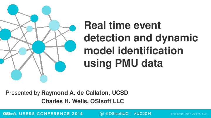 Real-time Event Detection of Microgrid Dynamics – The University of California, San Diego